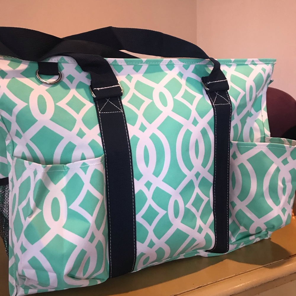 New NGIL Mint Vine Canvas Tote - Picture 1 of 4
